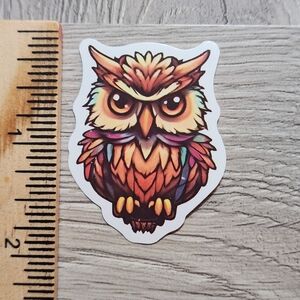 10/$10 Owl Sticker Bird Hoot Owlet Colorful Cartoon